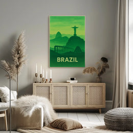 Brazilian Landmarks Serenity Travel Poster PosterGoat