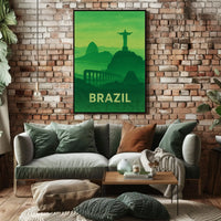 Brazilian Landmarks Serenity Travel Poster PosterGoat