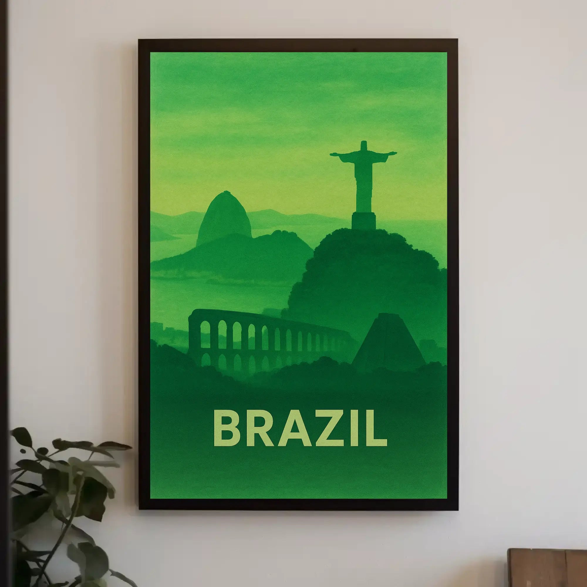Brazilian Landmarks Serenity Travel Poster PosterGoat