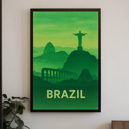 Brazilian Landmarks Serenity Travel Poster PosterGoat