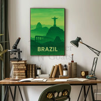 Brazilian Landmarks Serenity Travel Poster PosterGoat