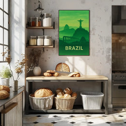 Brazilian Landmarks Serenity Travel Poster PosterGoat