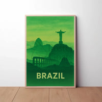 Brazilian Landmarks Serenity Travel Poster PosterGoat