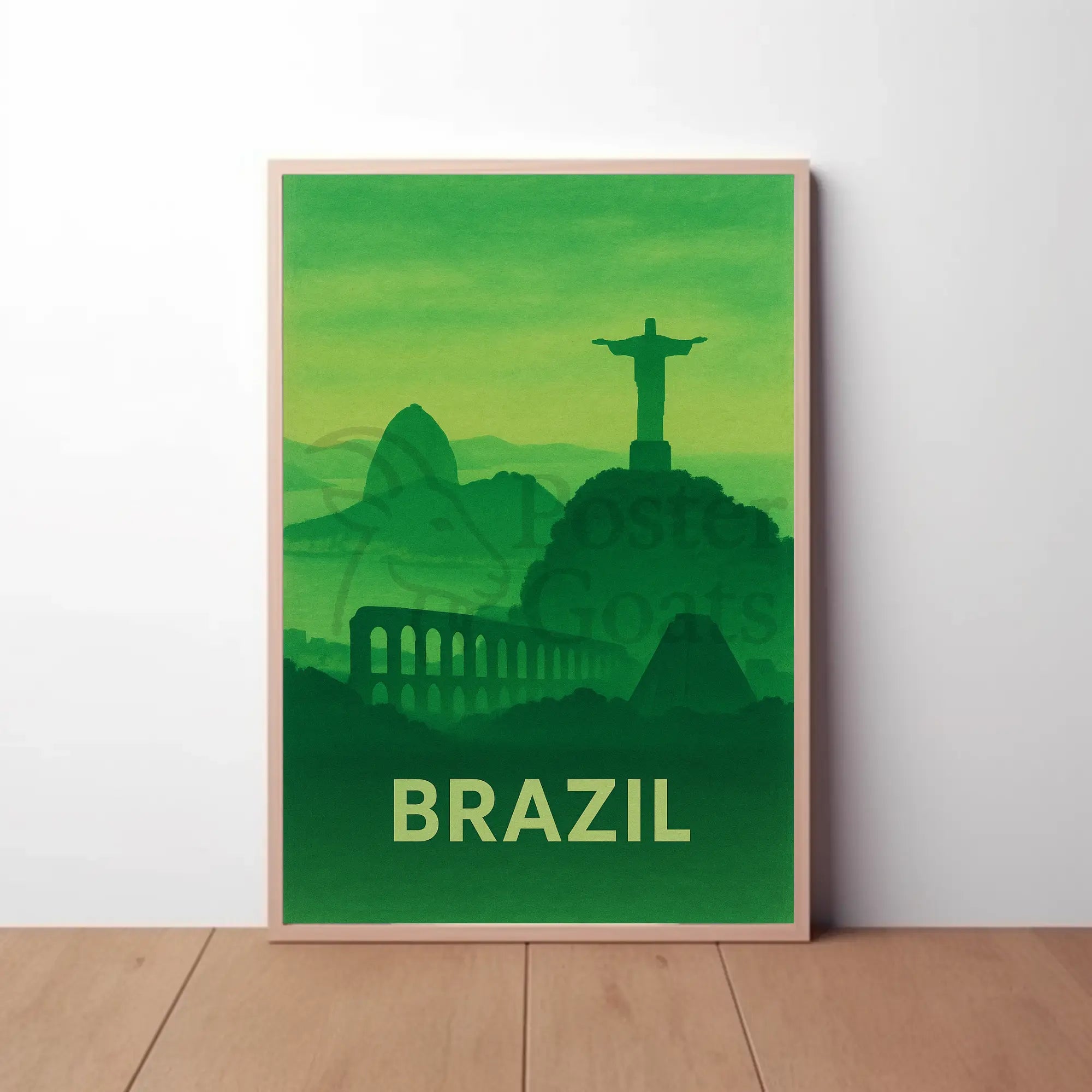 Brazilian Landmarks Serenity Travel Poster PosterGoat