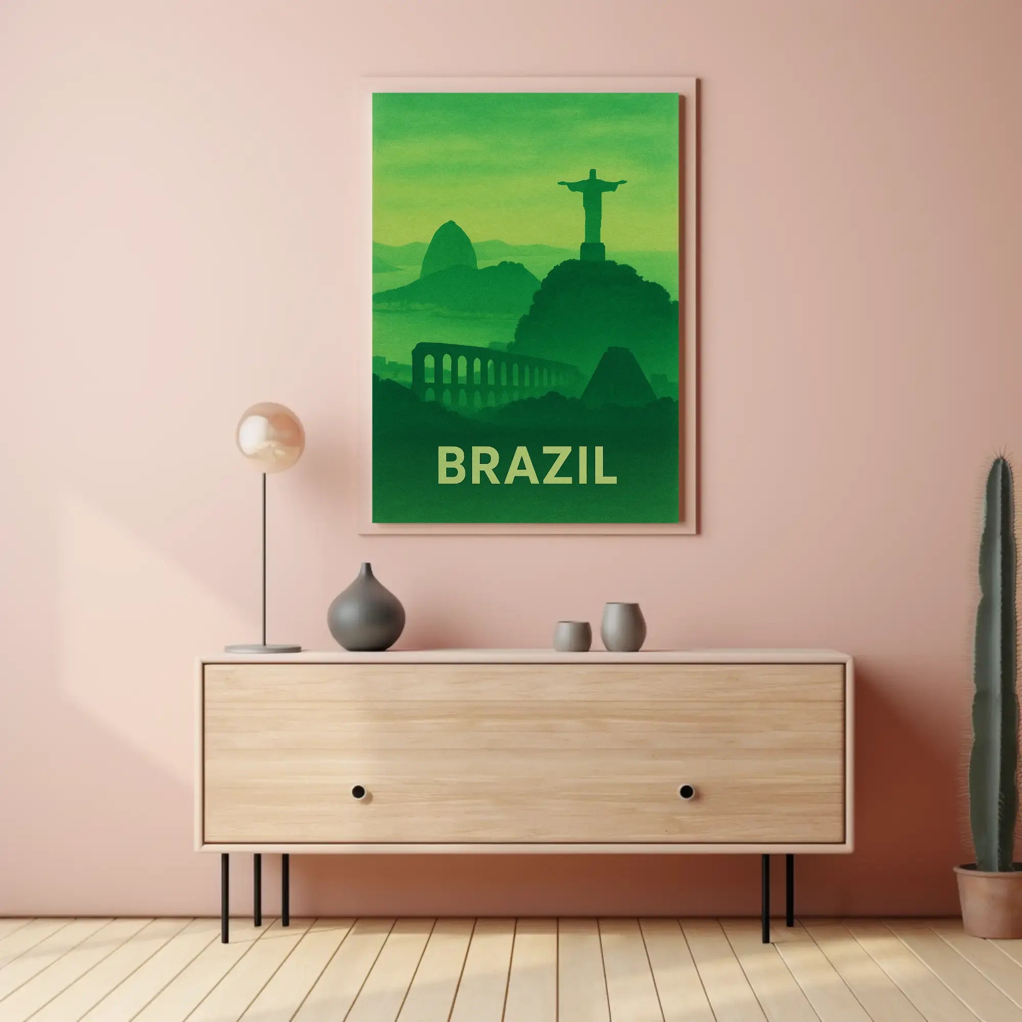 Brazilian Landmarks Serenity Travel Poster PosterGoat