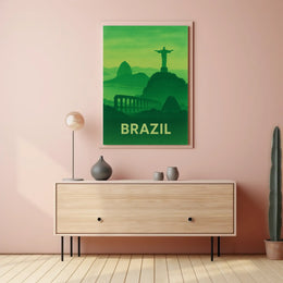 Brazilian Landmarks Serenity Travel Poster PosterGoat