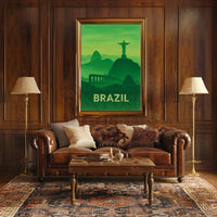 Brazilian Landmarks Serenity Travel Poster PosterGoat