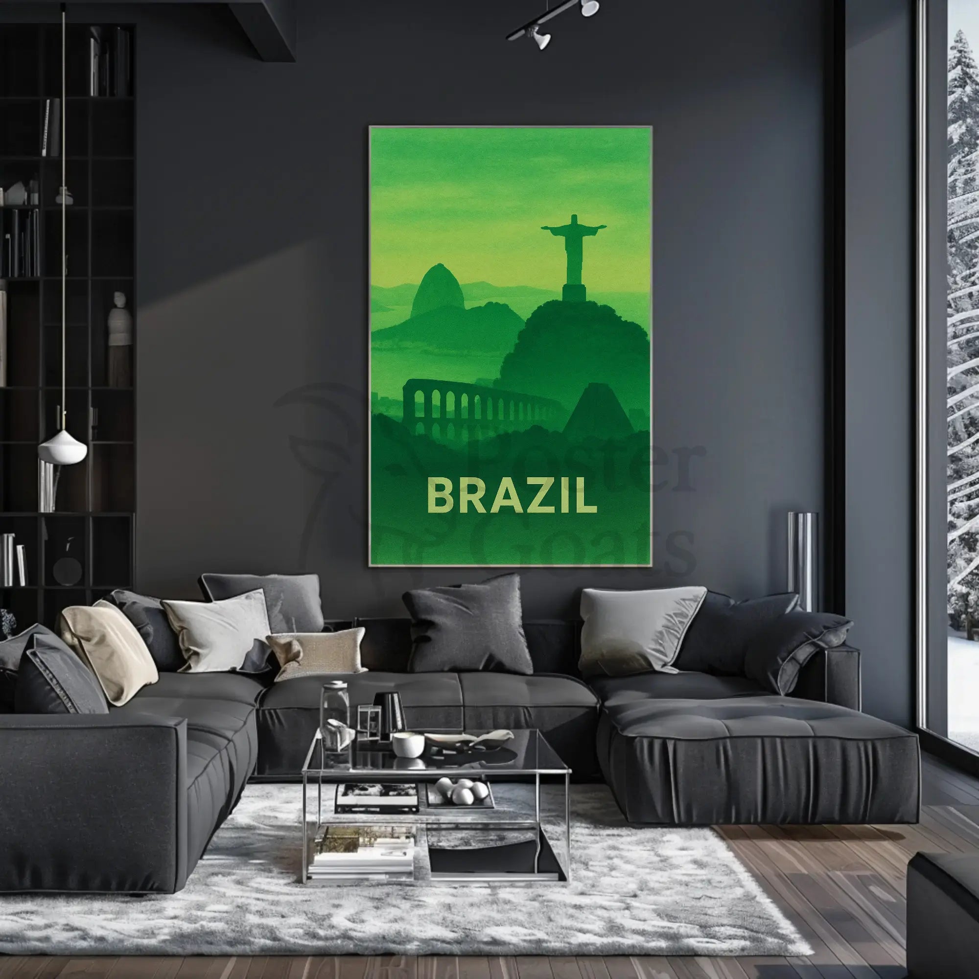 Brazilian Landmarks Serenity Travel Poster PosterGoat