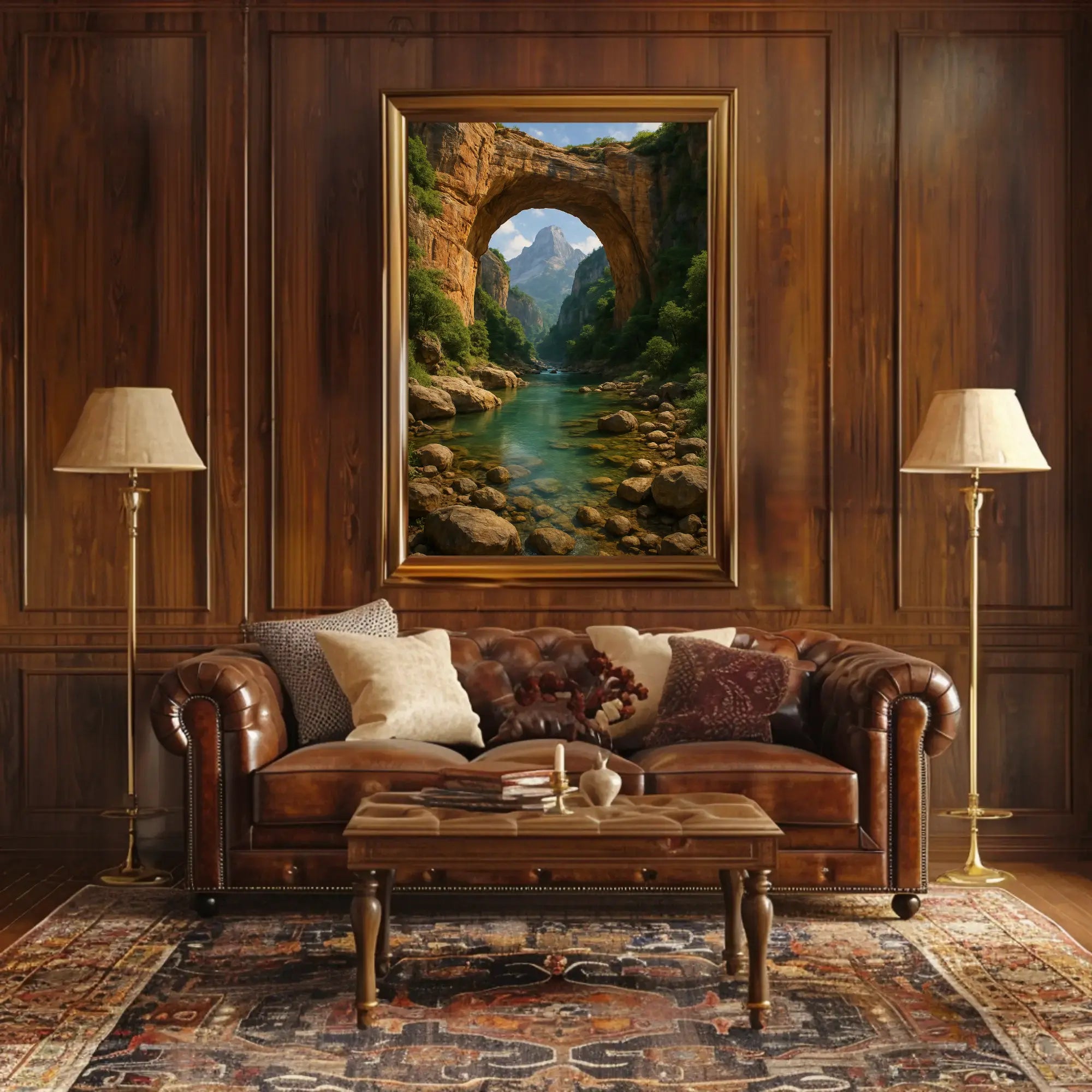 Breathtaking Arch and River Scenic National Park Poster PosterGoat