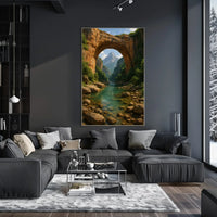 Breathtaking Arch and River Scenic National Park Poster PosterGoat