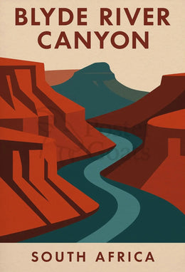 Breathtaking Blyde River Canyon Vintage Travel Poster PosterGoat