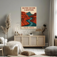 Breathtaking Blyde River Canyon Vintage Travel Poster PosterGoat