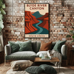 Breathtaking Blyde River Canyon Vintage Travel Poster PosterGoat