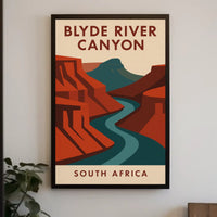Breathtaking Blyde River Canyon Vintage Travel Poster PosterGoat