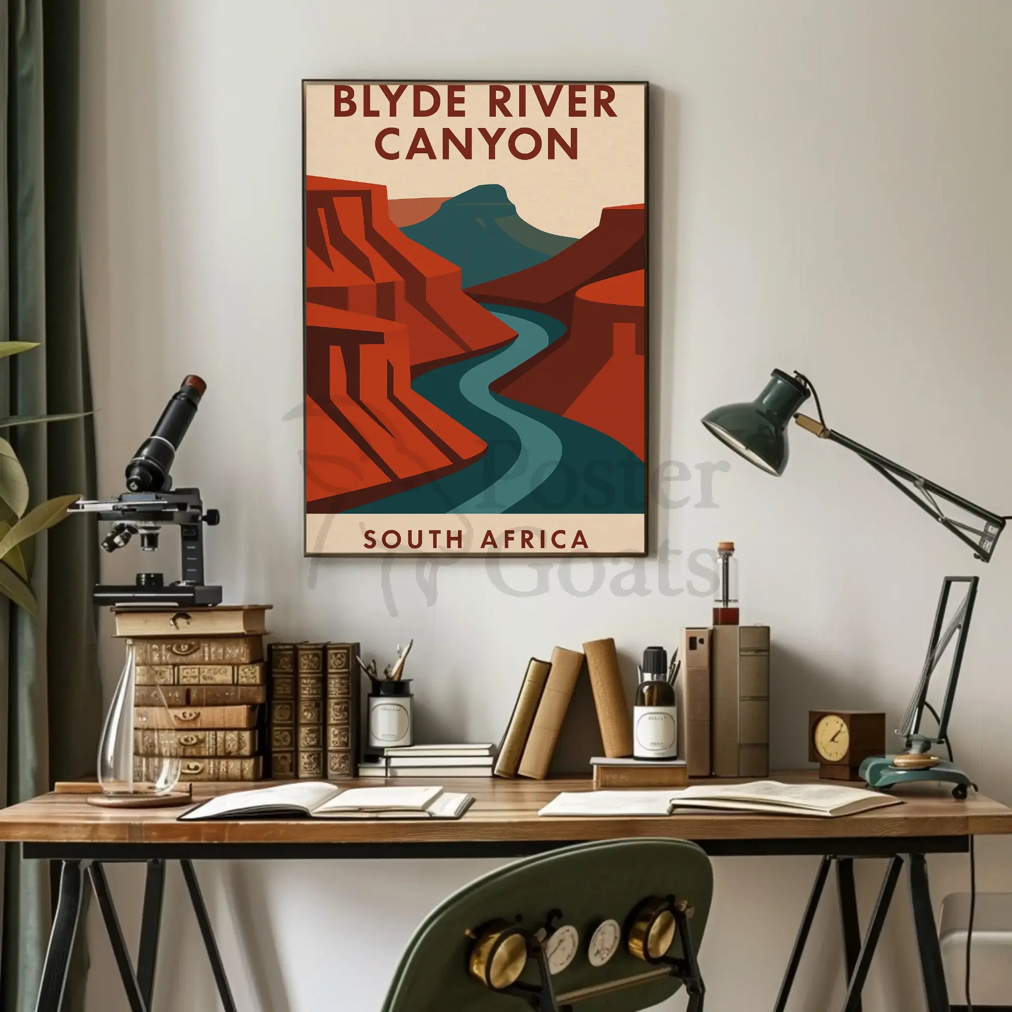 Breathtaking Blyde River Canyon Vintage Travel Poster PosterGoat