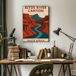 Breathtaking Blyde River Canyon Vintage Travel Poster PosterGoat