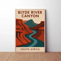 Breathtaking Blyde River Canyon Vintage Travel Poster PosterGoat
