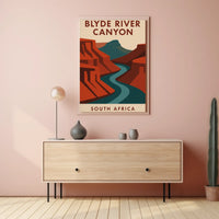 Breathtaking Blyde River Canyon Vintage Travel Poster PosterGoat