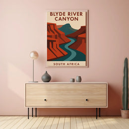 Breathtaking Blyde River Canyon Vintage Travel Poster PosterGoat