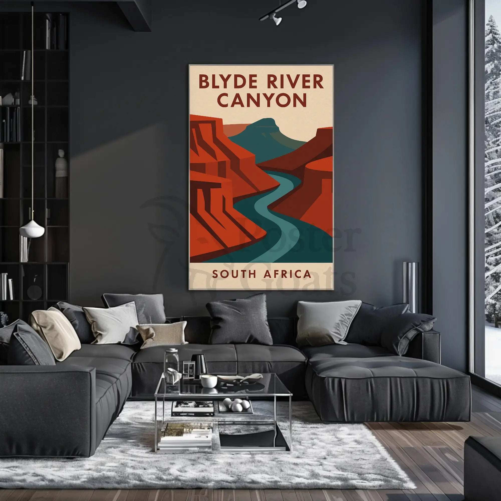 Breathtaking Blyde River Canyon Vintage Travel Poster PosterGoat