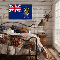 British Overseas Territory Flag Artistic Heritage Poster PosterGoat