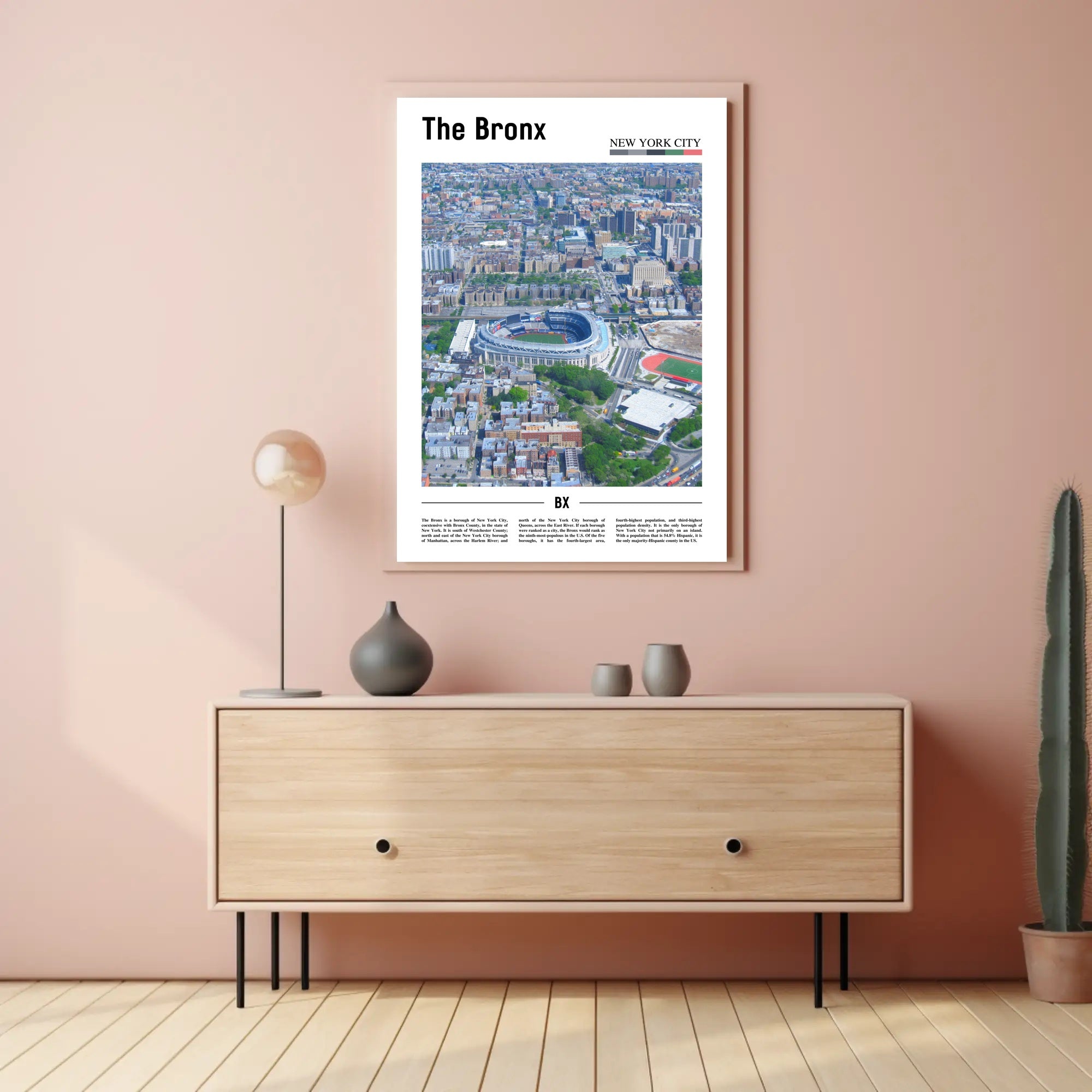 Bronx Aerial Yankee Stadium Sports Poster PosterGoat