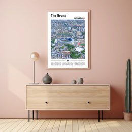 Bronx Aerial Yankee Stadium Sports Poster PosterGoat