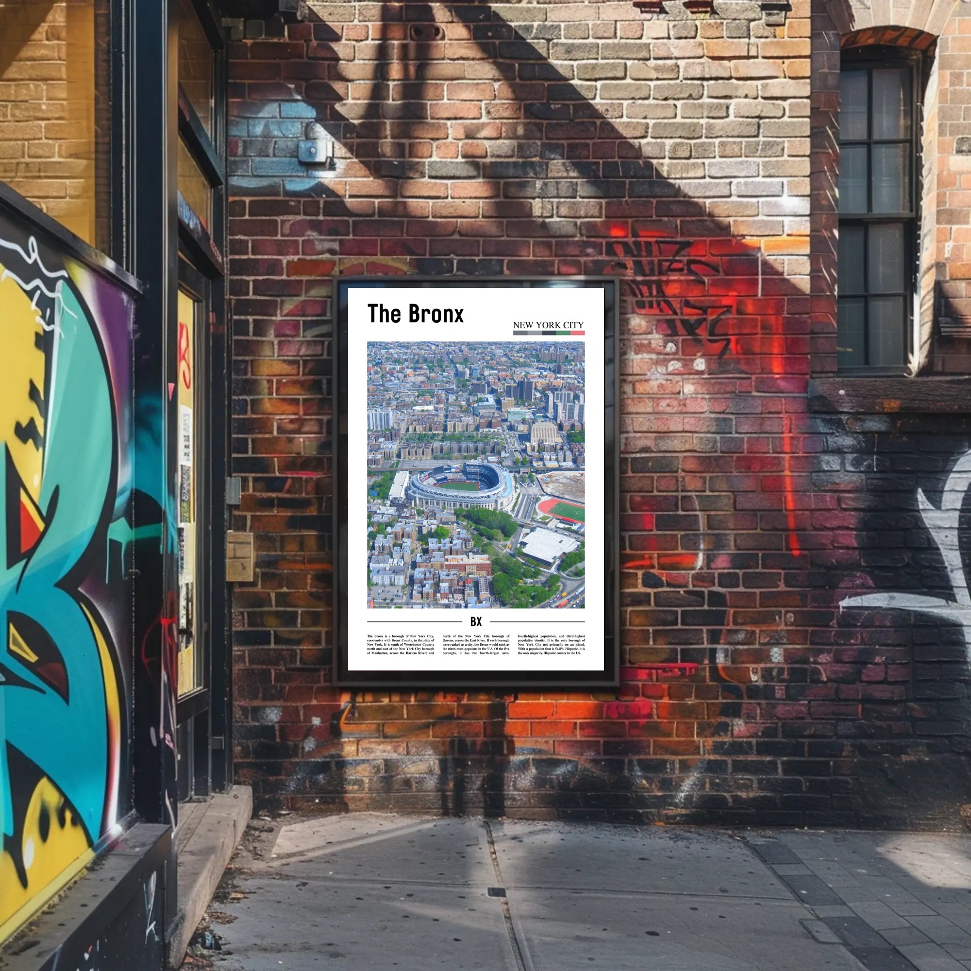 Bronx Aerial Yankee Stadium Sports Poster PosterGoat