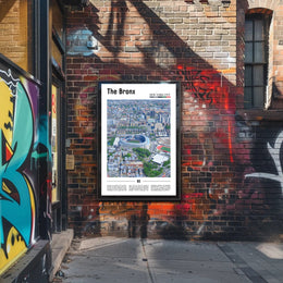 Bronx Aerial Yankee Stadium Sports Poster PosterGoat