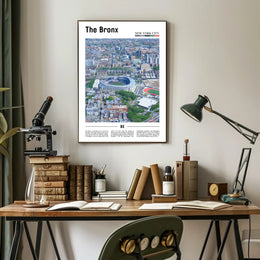 Bronx Aerial Yankee Stadium Sports Poster PosterGoat