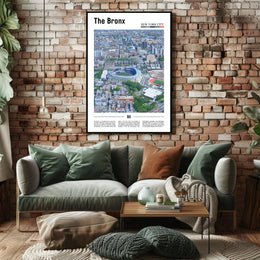 Bronx Aerial Yankee Stadium Sports Poster PosterGoat