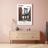 Brooklyn Dumbo Manhattan Bridge Travel Poster PosterGoat