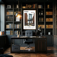 Brooklyn Dumbo Manhattan Bridge Travel Poster PosterGoat