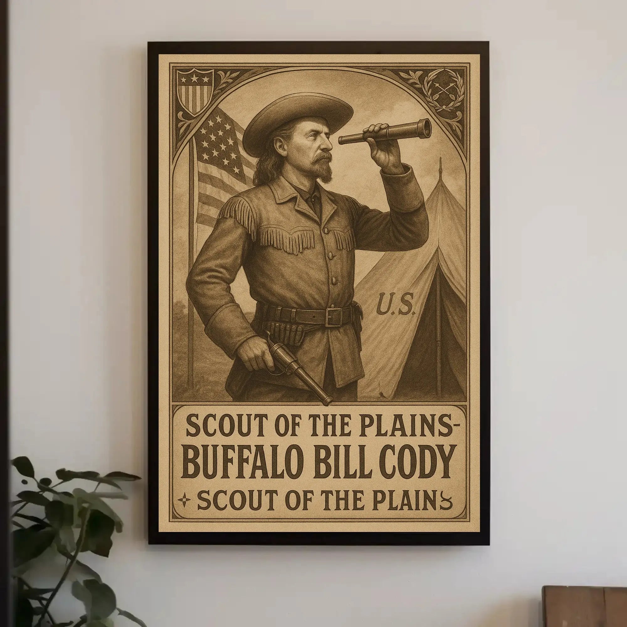 Buffalo Bill Cody Vintage Historical Heritage Poster Print PosterGoat