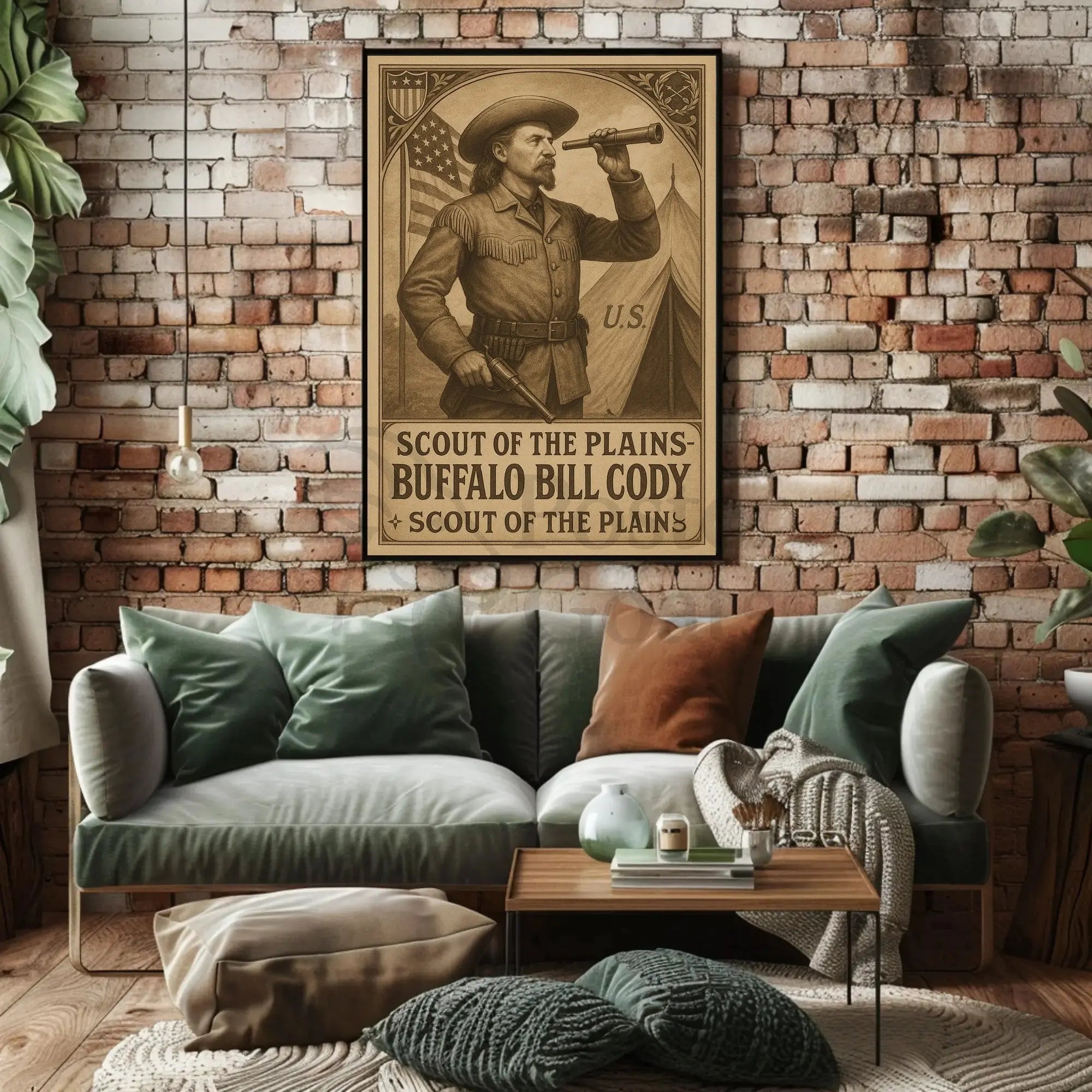 Buffalo Bill Cody Vintage Historical Heritage Poster Print PosterGoat