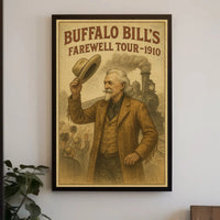 Buffalo Bill Farewell Tour 1910 Vintage Poster Print PosterGoat