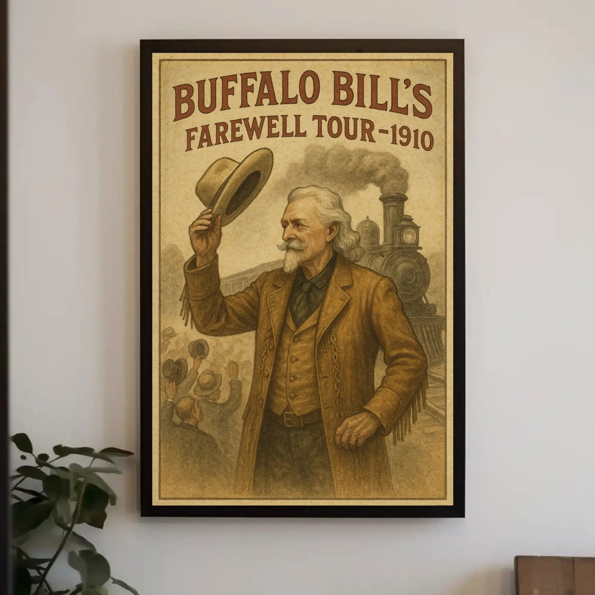 Buffalo Bill Farewell Tour 1910 Vintage Poster Print PosterGoat