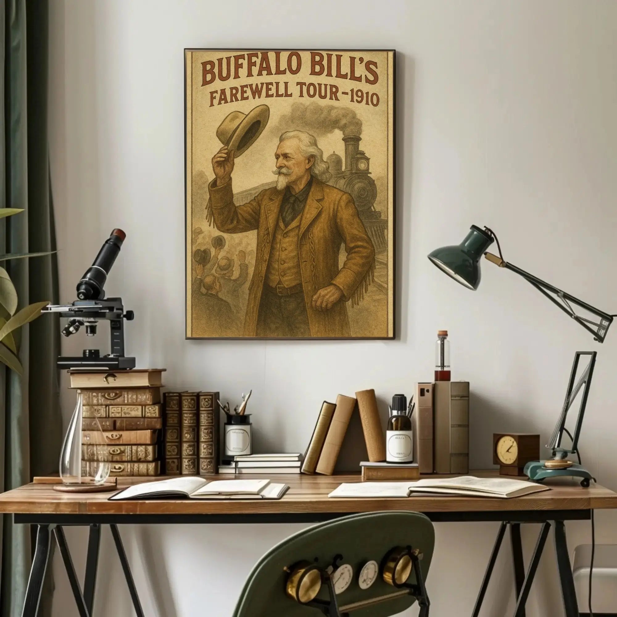 Buffalo Bill Farewell Tour 1910 Vintage Poster Print PosterGoat
