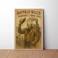 Buffalo Bill Farewell Tour 1910 Vintage Poster Print PosterGoat