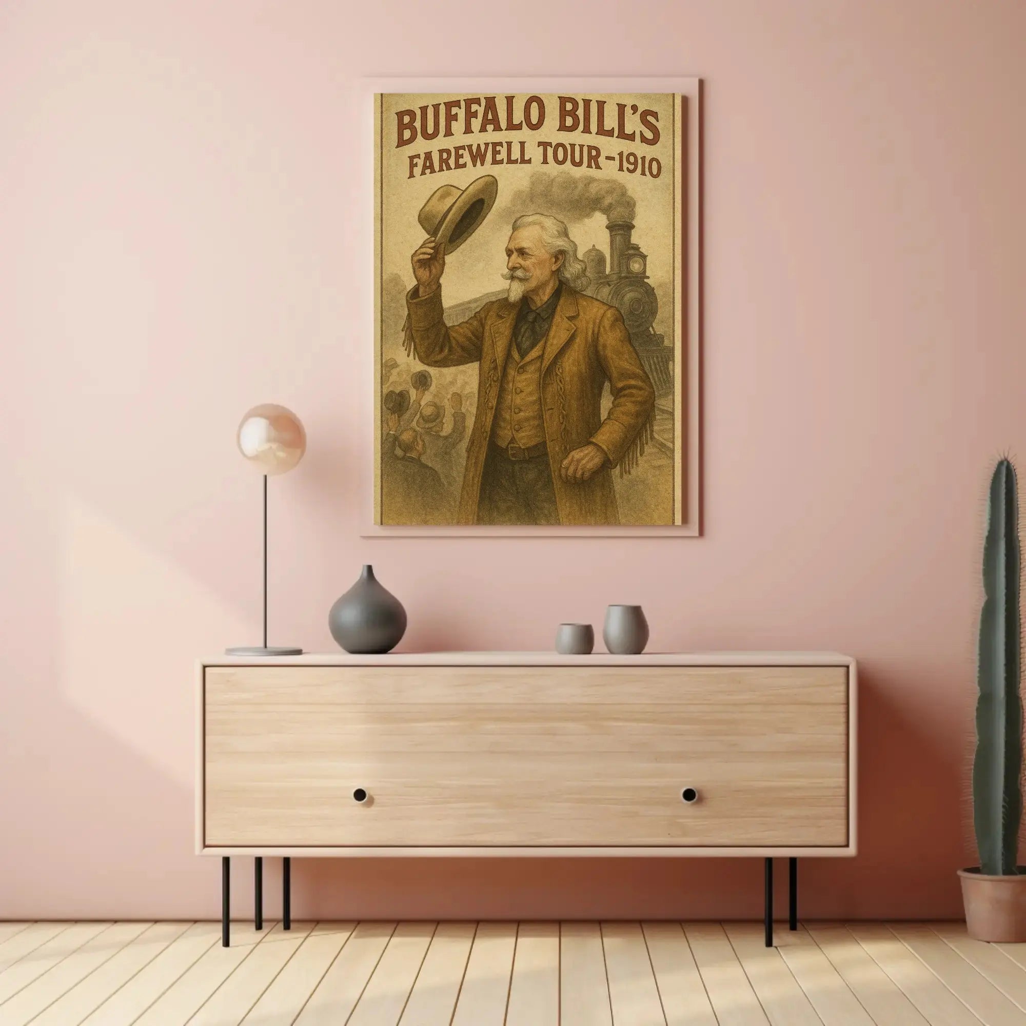 Buffalo Bill Farewell Tour 1910 Vintage Poster Print PosterGoat