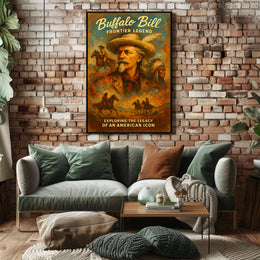 Buffalo Bill Frontier Legend Poster PosterGoat