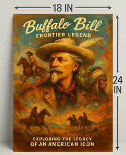 Buffalo Bill Frontier Legend Poster PosterGoat