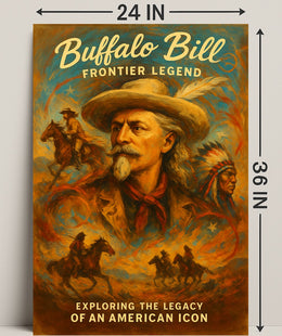 Buffalo Bill Frontier Legend Poster PosterGoat
