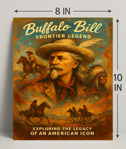 Buffalo Bill Frontier Legend Poster PosterGoat