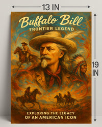 Buffalo Bill Frontier Legend Poster PosterGoat