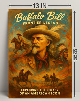 Buffalo Bill Frontier Legend Poster PosterGoat