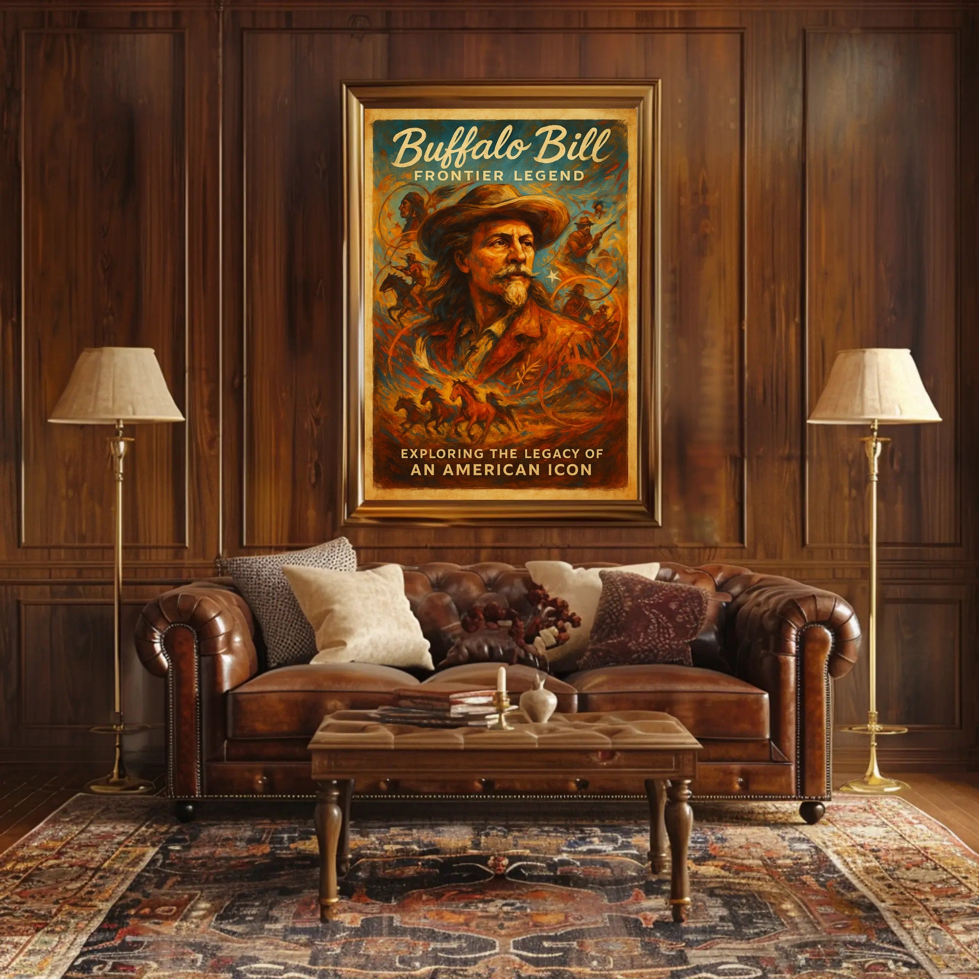 Buffalo Bill Frontier Legend Poster PosterGoat
