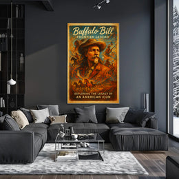 Buffalo Bill Frontier Legend Poster PosterGoat