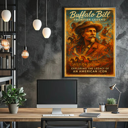 Buffalo Bill Frontier Legend Poster PosterGoat