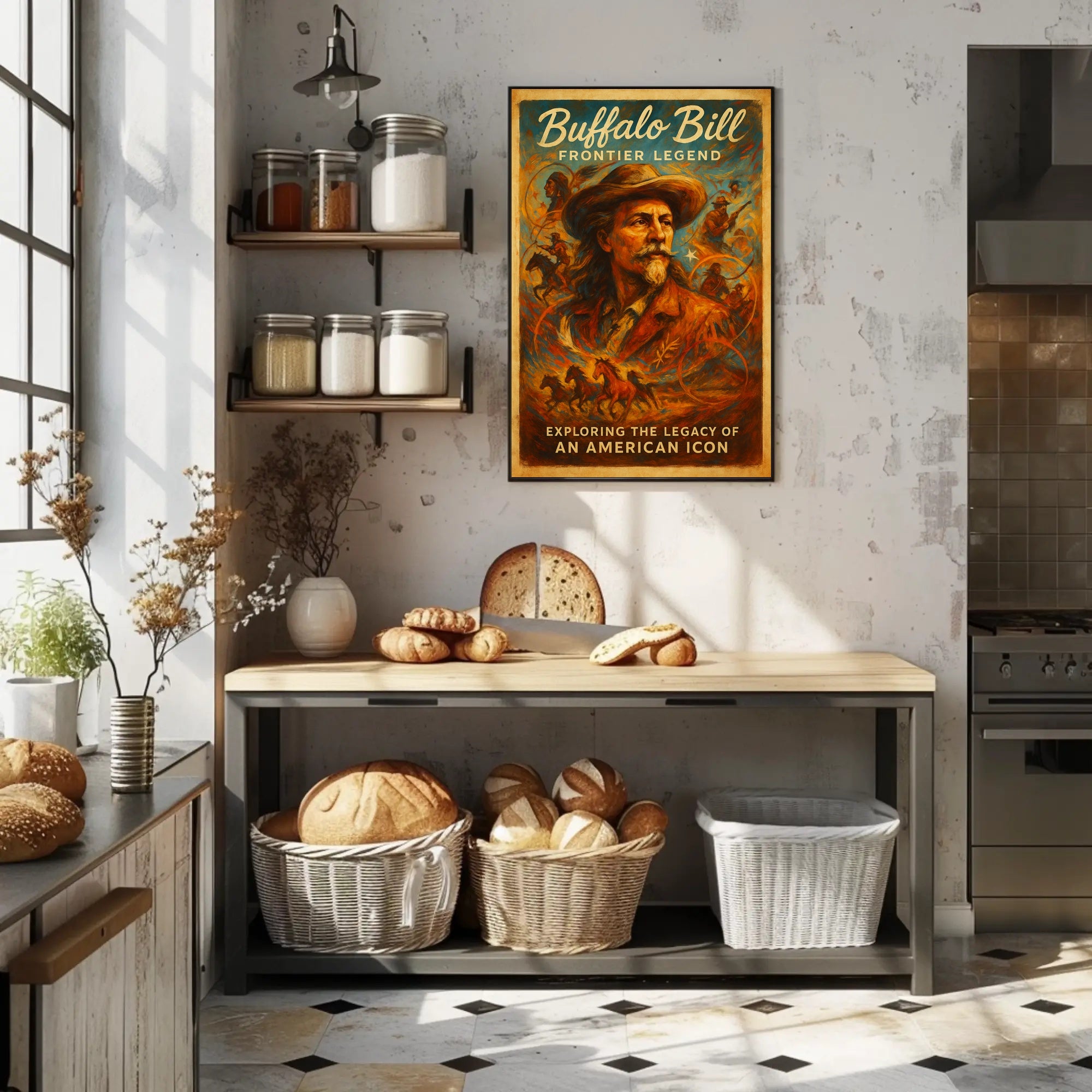 Buffalo Bill Frontier Legend Poster PosterGoat